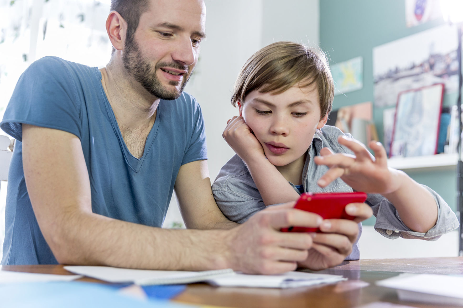 Spend time helping children do homework and projects
